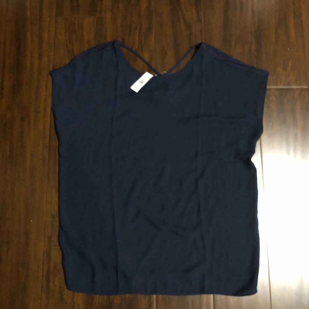 Loft navy blue top
